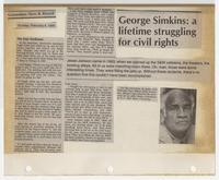 George Simkins: a lifetime struggling for civil rights