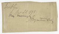 Autograph of Augustin Daly