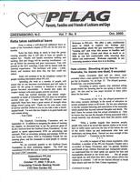 Greensboro PFLAG newsletter, October 2000