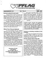 Greensboro PFLAG newsletter, July 2000